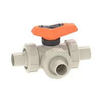 Robinet cu bilă 3 căi PP-H tip 543 Pro port L SDR11