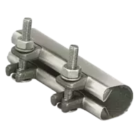 225mm stainless steel snap clamp for pipe repair and joining.