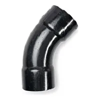 PVC-U 45-degree pipe elbow with a 10 Bar pressure rating.