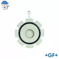 PP-H wafer check valve type 369 with a 10 Bar pressure rating.