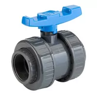 PVC-U ball valve with threaded sockets, 16 Bar.