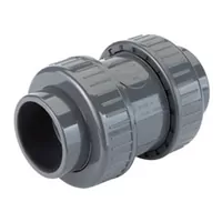 16 Bar PVC-U foot valve with solvent cement sockets.