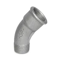 Curbă lungă 45° din fontă Zn F.I. - F.E.
