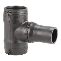 Tee reduced electrofusion PE100 polyethylene fitting, 16 Bar.