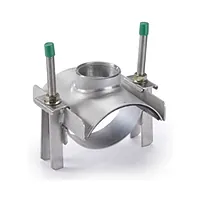 Stainless steel Multi/Clamp tapping saddle Rp 3/4 inch with threaded outlet and mounting bolts