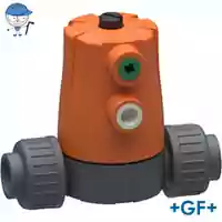 PVC-U diaphragm valve Type 604 with a 6 Bar pressure rating.