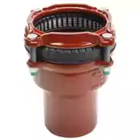 Red cast iron Wide Range Spigot End Restraint, 16 Bar.