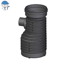 Corrugated black PE-HD Geiger Manhole.