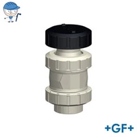 Georg Fischer Type 591 ventilating and bleed valve in PP-H, rated for 10 Bar.