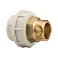 Adaptor union PP-H metric brass R