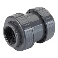 PVC-U air release and foot valve with threaded sockets, 16 Bar.
