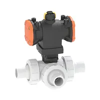 Robinet cu 3 căi cu bilă tip 543 PVDF Pro P DA