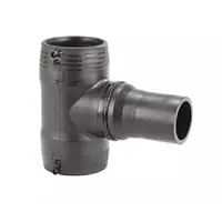 Tee reduced electrofusion PE100 polyethylene fitting, 16 Bar.