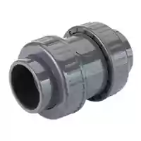 16 Bar PVC-U foot valve with solvent cement sockets.