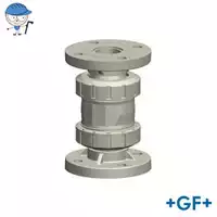 Georg Fischer Type 561 check valve in PP-H with fixed flanges, 10 Bar.
