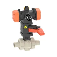 Robinet cu bilă pneumatic PP-H PROGEF 546 Pro FO SDR11