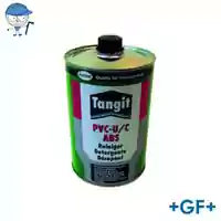 Tangit PVC-U/C and ABS plastic pipe cleaner in a metal can.