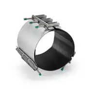 Stainless steel Triple Clamp for pipe repair, L=600mm.