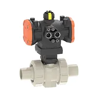 Robinet cu bilă PROGEF PP-H tip 546 Pro DA pneumatic