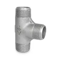 Malleable iron equal tee galvanised