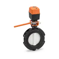 Butterfly valve 565L PVDF 24V