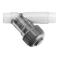 PVC-U line strainer type 305 with a 10 Bar pressure rating.
