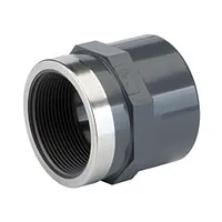 PVC-U plain and threaded socket (Rp) rated for 16 Bar.