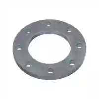 Zinc-plated metric steel backing flange with a 10 Bar pressure rating.