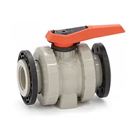 Robinet cu bilă PROGEF 546 Pro PP-H cu flanșe libere d75-d110 PN10
