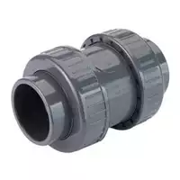 16 Bar PVC-U check valve with solvent cement sockets.