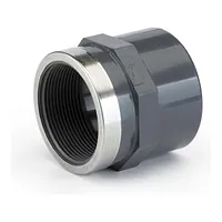 PVC-U plain and threaded socket (Rp) rated for 16 Bar.