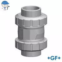 PVC-C check valve type 561, 16 Bar rating.