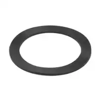 Industrial flat gasket for PVC-U flange connections, durable sealing ring for leak-proof pressure piping systems.