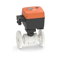 Robinet cu bilă electric tip 127 100-230V PVDF