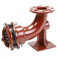2-inch cast iron wide range reduced duckfoot restraint.