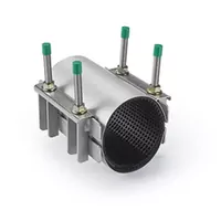 400mm stainless steel double clamp for pipe repair.