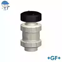 Georg Fischer ventilating valve type 595 in PP-H plastic, rated for 10 Bar.