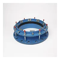 Large cast iron flange adaptor with a 16 Bar pressure rating.
