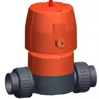DIASTAR 6 PVC-U fail-safe-to-close (FC) diaphragm valve, 6 Bar.