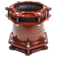 Red cast iron wide range coupling restraint.