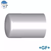 Standard PVDF end cap, SDR21, PN16 for 16 Bar piping.