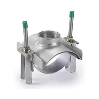 Multi/Clamp tapping saddle Rp 2" in AISI 304 stainless steel with threaded outlet and bolts
