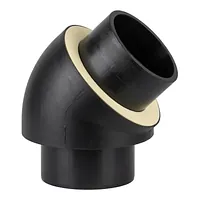 COOL-FIT PE Plus 45° Bend PN10 insulated PEHD pipe fitting.