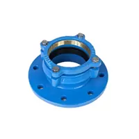 16 Bar cast iron flange adapter for PE and PVC pipes.