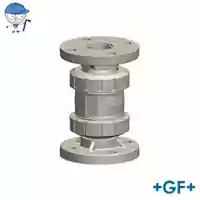 Georg Fischer Type 561 check valve in PP-H with fixed flanges, 10 Bar.