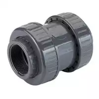 PVC-U air release and foot valve with threaded sockets, 16 Bar.
