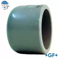 PVC-C pipe end cap with 16 Bar pressure rating.