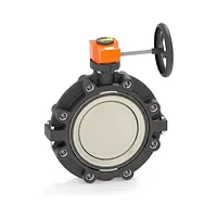 Robinet fluture Lug PP-H PROGEF Tip 578 cu reductor