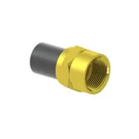 PE100 polyethylene to brass female threaded adapter, rated for 16 Bar.