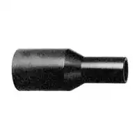 PEHD SDR17 reducer with long spigot ends for 16 Bar polythene pipe.